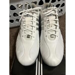 ADIDAS Signature Natalie White/Silver Leather Golf Shoes/Cleats Size 10